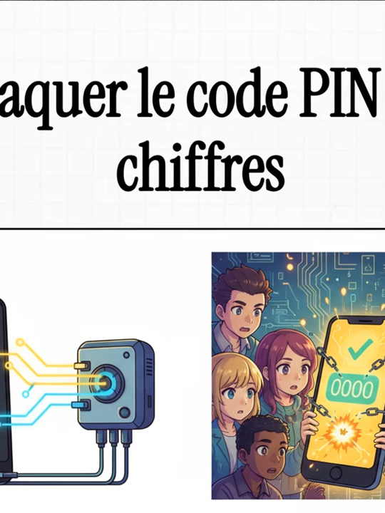 Craquer_le_code_PIN_à_4_chiffres ? Casser  le mot de passe #faille #cyberdefense #motdepasse #hacking #information #security #telephoneportable #fyp #hacking #nmap #influencer #cracking #hacksdeestudio