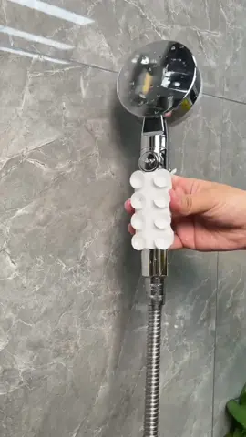Is your bathroom shower head holder too high? Try this caterpillar-shaped shower head suction cup! It has strong suction, can be moved freely, and is convenient to use. #showerheadholder