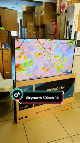 Skyworth 50″ 50G3A UHD 4K Google frameless TV Features and price in Kenya Resolution: 3840 x 2160 Display Type: 50 inches Display Technology: 4K UHD Built-in Apps – Youtube , Netflix ,Prime Videos , Etc Built -in Decoder Free to air Channels HDMI: 3 USB: 2 Android TV Infinity Screen Digital DVB-T2 Bluetooth 5.0, WIFI, LAN Optical port: Yes Ethernet: Yes Color: Black #kenyaelectronics #kenyantiktok🇰🇪 #googletv #skyworth50inch#kenyantiktok🇰🇪 