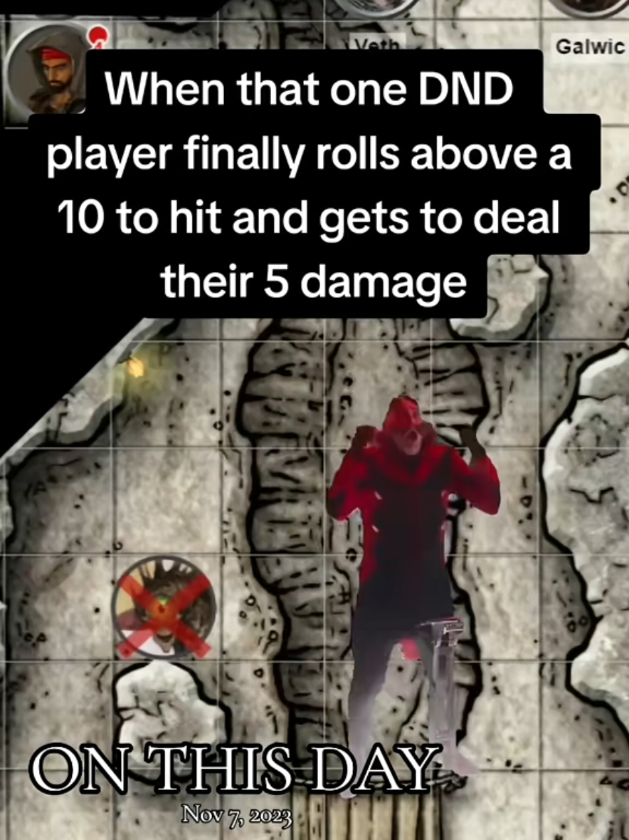 Better late than never with this #onthisday though this capcut was always well liked. #Meme #MemeCut #CapCut #dndtiktok 