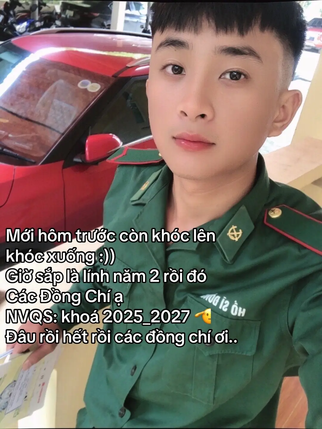 Mới hôm trước còn khóc lên khóc xuống :)) Giờ sắp là lính năm 2 rồi đó #chubodoi❤ #bodoibienphongvietnam #xh   