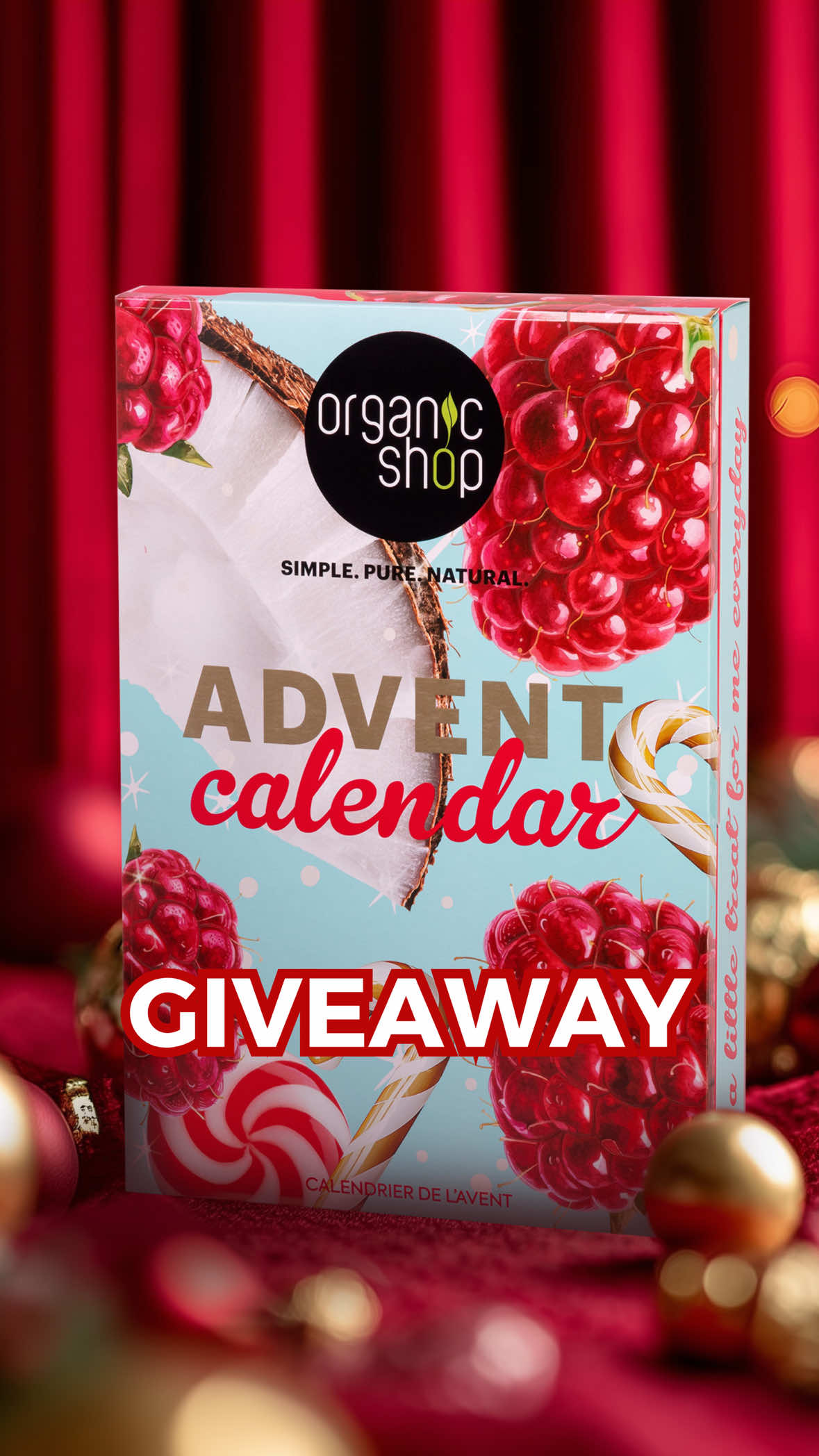 Loosime välja Organic Shop advendikalendri! 🎉 Kuidas Osaleda?🤔 👍🏼 Jälgi meie lehte @organicshop.est 💬 Täg’i sõber kommentaariades (kommentaariate arv ei ole piiratud, kuid sõpru ei saa korrata) 🔁 Reposti seda videot 📅 Auhinna loosime välja 20.11. Head loosiõnne! • Разыгрываем Organic Shop адвент календарь! 🎉 Как принять участие?🤔 👍🏼 Подпишись на @organicshop.est 💬 Отметь друга в комментариях (кол-во комментариев не ограничено, но друзей повторять нельзя) 🔁 Сделать репост этого видео 📅 Победитя выберем 20 ноября! Удачи в розыгрыше! #organicshopeesti #adventcalendar #organicshop #giveaway 