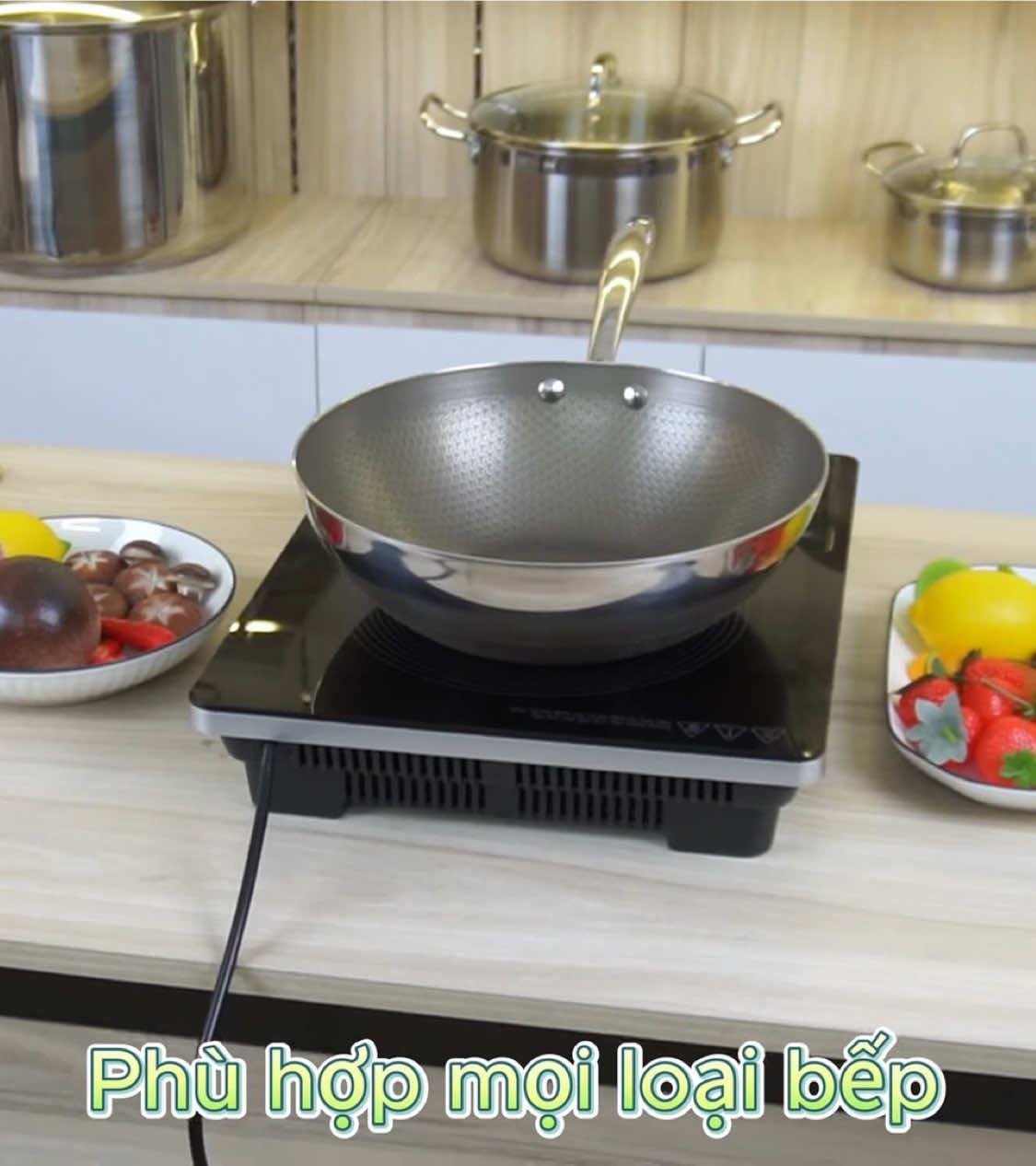 Chảo sâu lòng Titanium Lock&King LK-2808S inox 316, đấy 5 lớp #chao #chaotitanium #inox316 #chaosaulong #xuhuong 