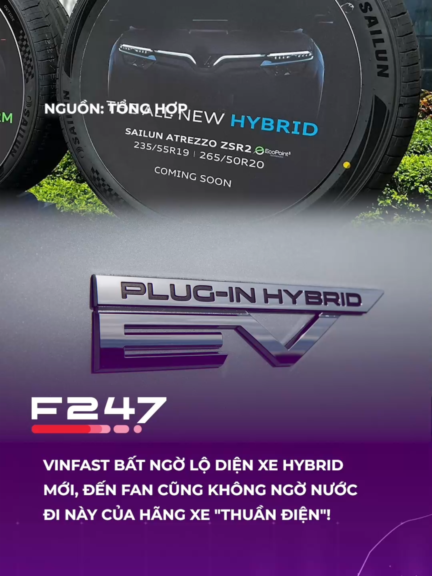 Bỏ điện thuần, VinFast chuyển sang hybrid #f247 #tiktoknews #fyp
