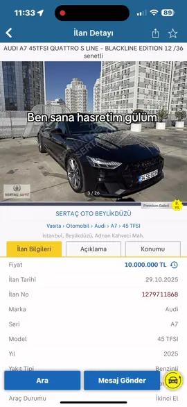 Arabanın babası #audi #a7 #kesfet #fyp #sahibinden