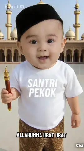 Amin...Amiin..Amiin... #santripekok  #bayilucu 