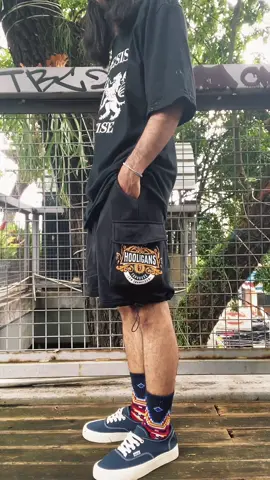 Celana Pendek Cargo + Kaos Oversize  #promoguncang1111 #cargopendek #oversize #fypp #gajiansale 