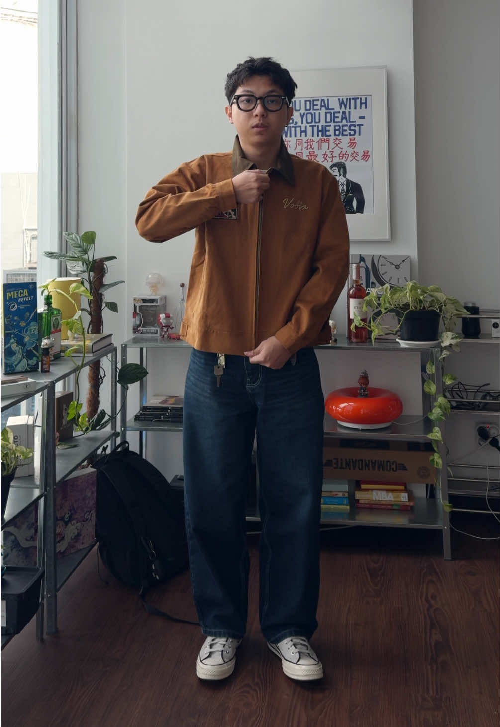 #workfit boxy work jacket and barrel denim dari @vobia #outfitinspo #outfitoftheday 