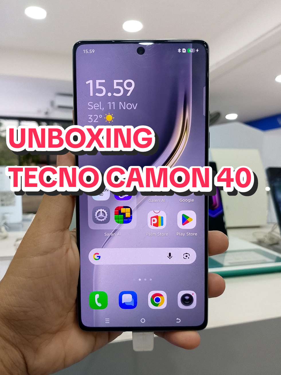 UNBOXING ✨ TECNO CAMON 40  #camon40series #tecnopromotor #TECNOIndonesia #TECNOKalimantan #camon40 