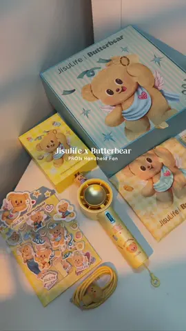 The cutest JISULIFE x Butterbear handheld fan is finally on SALE! 🍯🧸💛 #jisulifebutterbear #jisulife #jisulifebutterbearfan #jisulifehandheld #handheldfan 
