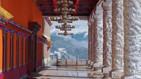 人中龙凤且举步维艰#川西美景 #昌列寺 #马尔康 #雪山 #藏文化