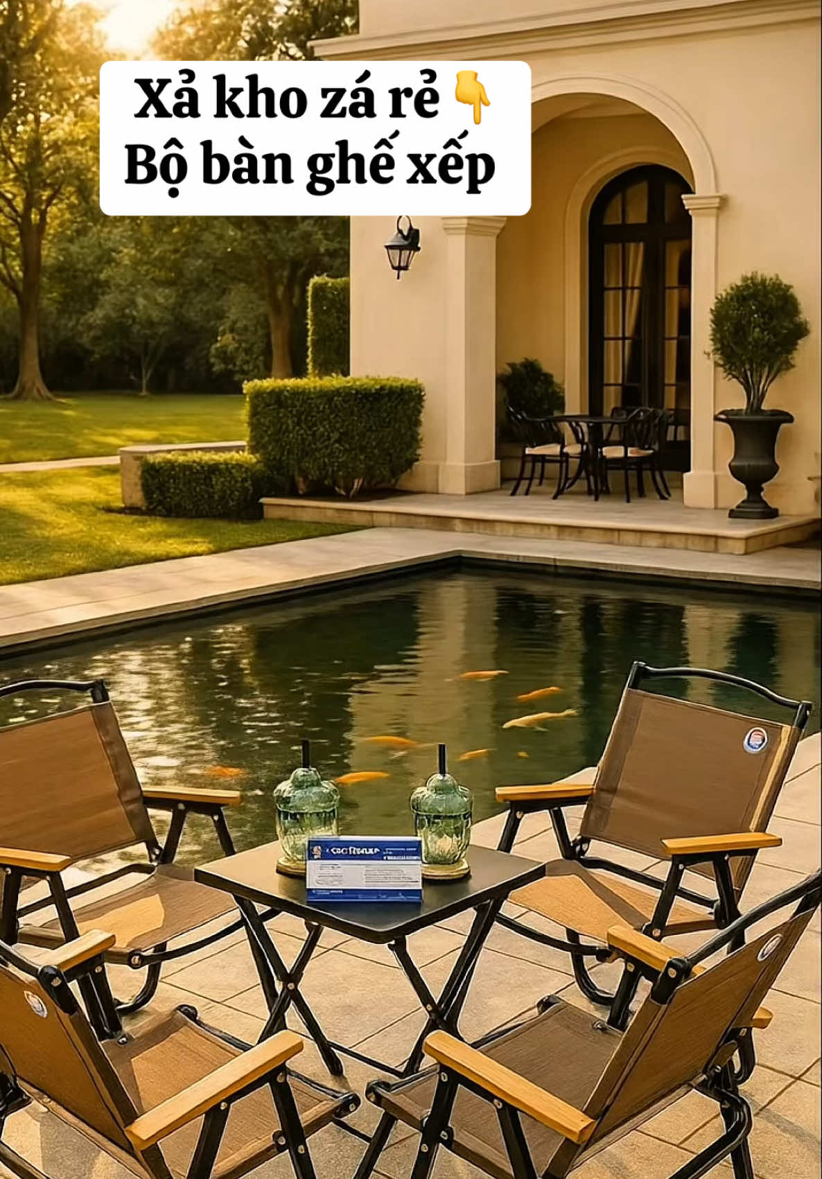 Bộ bàn ghế xếp ngồi uống cf... chắc chắn#banghe #banghexep #viral #xuhuong #thinhhanh 