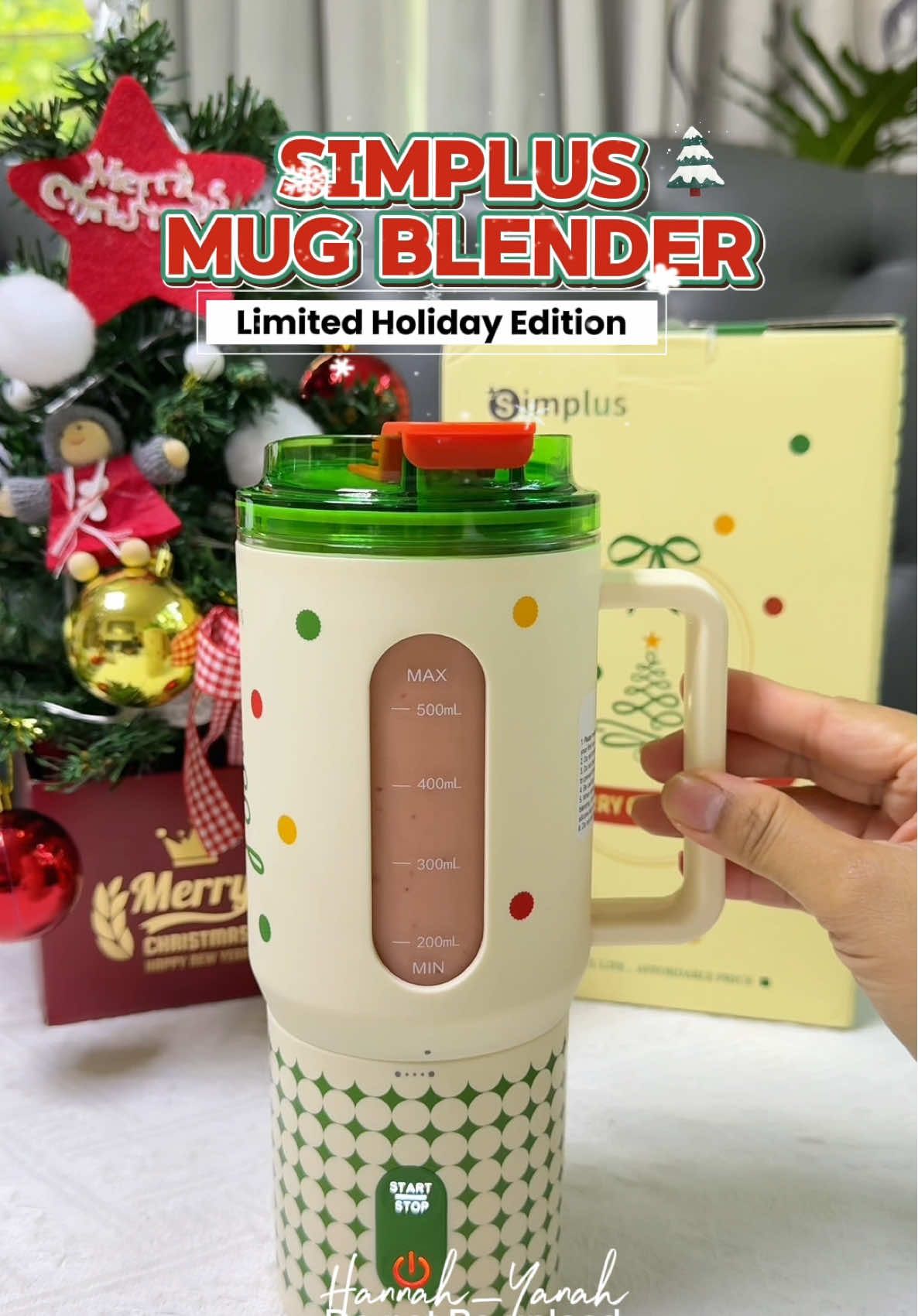 This Simplus Mug blender screams Christmas gift idea!🎁 Sobrang ganda!😍👌  #SimplusMugBlender #simplus #Blender #simplusph #MCNWinBegin 