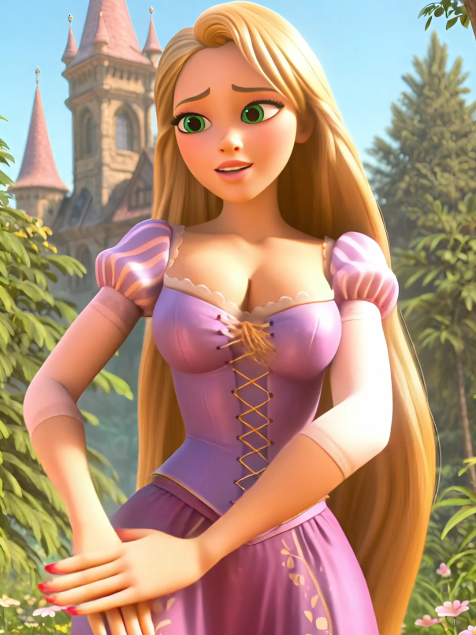 Replying to @la.gata8323 Rapunzel 🩷💛 #disney #rapunzel #cartoon #anime #dancechallenge 