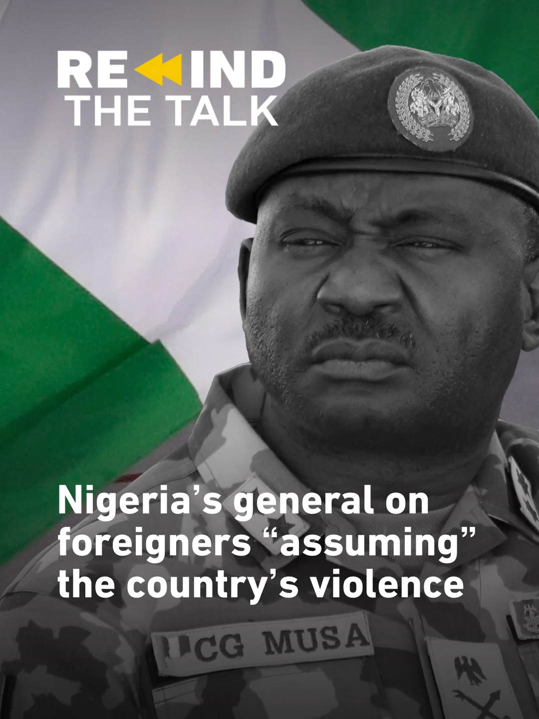 Throwback to January: Then-Nigeria’s military chief, General Christopher Musa, spoke to @talktoaljazeera about the country’s challenges in the fight against armed groups. . Today, as US President Trump threatens an invasion citing a “Christian genocide”, Nigerians are rejecting calls for foreign military intervention. . Rewind the Talk revives standout moments from Talk to Al Jazeera interviews, drawing on the past to shed light on today’s events. . #nigeria