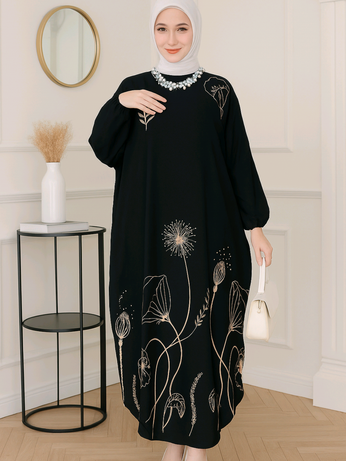 Kaftan cinderella bunga cantik bunga rayon #fyp #fypage #kaftan #kaftancantik #kaftanrayon 