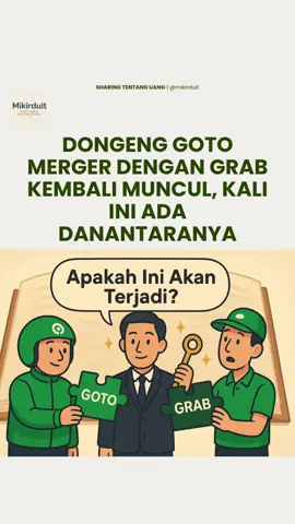 Dongeng merger GOTO x GRAB muncul lagi Isu ini sebenarnya sudah beredar sejak 2 tahun lalu, tapi kali ini ada Danantara yang disebut ikut terlibat dalam proses pembahasan. Pemerintah melalui Mensesneg juga menyampaikan bahwa ada diskusi terkait penggabungan dua aplikator besar tersebut. Tapi di sisi lain, manajemen GOTO menegaskan bahwa agenda RUPS Luar Biasa 17 Desember 2025 tidak membahas merger dengan Grab. Jadi bagaimana dengan saham GOTO? Menurut kami, posisi GOTO saat ini masih penuh ketidakpastian. Jika muncul kabar negatif soal aksi korporasinya, harga saham bisa kembali terkoreksi. Apalagi jumlah supply free float masih besar, ditambah banyak investor yang masih nyangkut, sehingga kenaikan bisa tertahan. Nah, kamu termasuk holder GOTO di average berapa nih? #sahamindonesia #SantaiTapiCuan #saham 