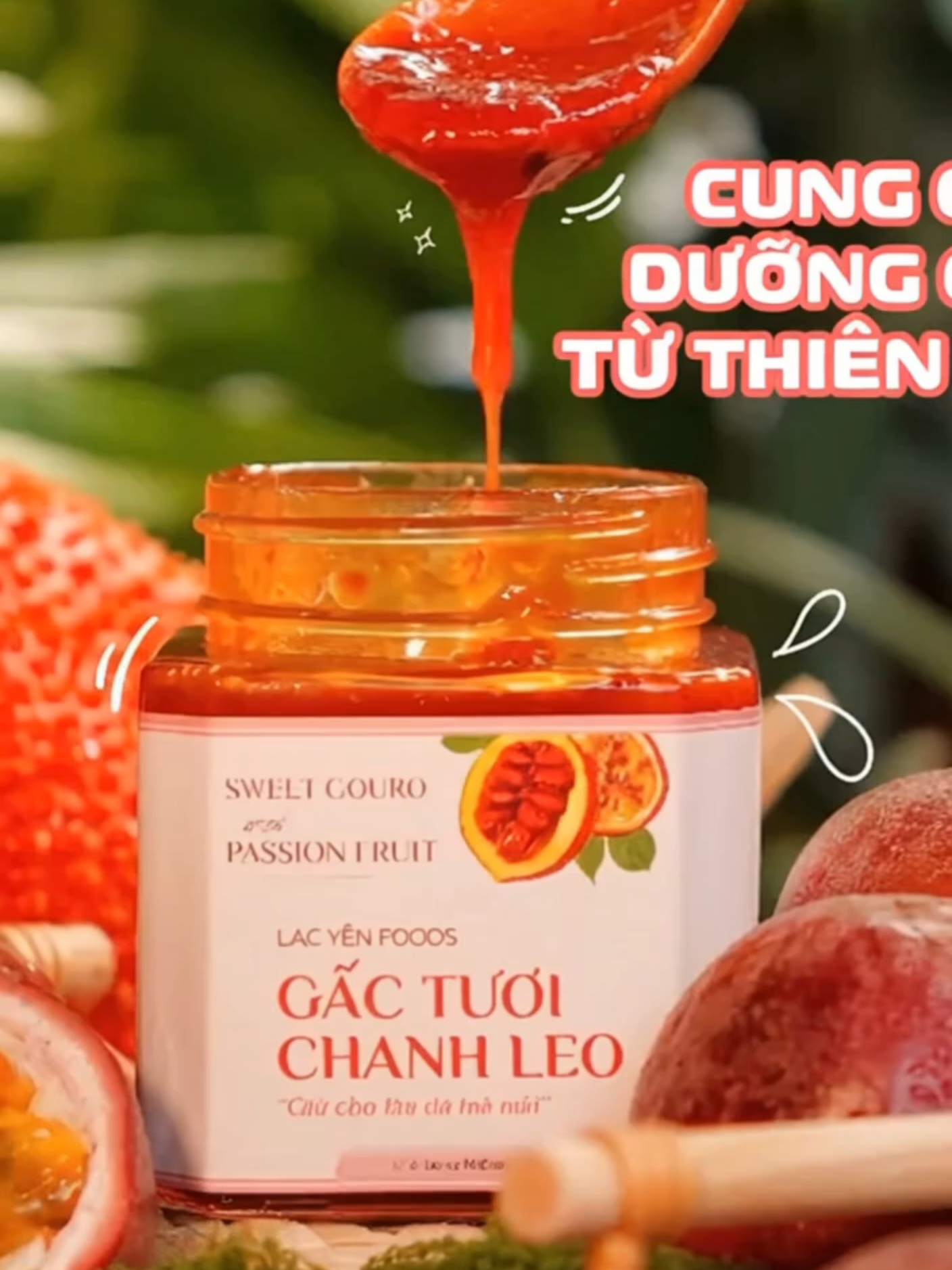 Gấc Chanh Leo Đường Phèn Lạc Yên Foods - Sản Phẩm Từ Nông Sản, Thiên Nhiên ##gacchanhleoduongphen #healthydrink #chamsocsuckhoe #chamsocsuckhoechudong