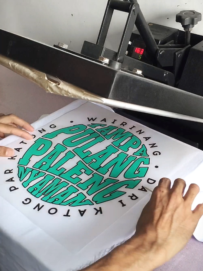 Custom sablon kaos Ambon 