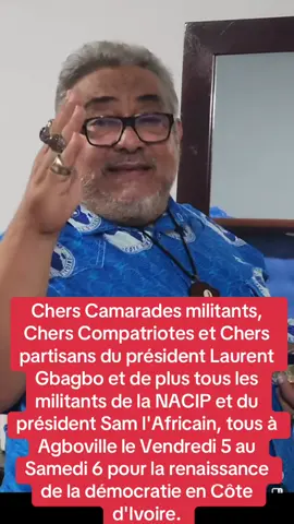 Soutien à toi Sam lafricain gbagbo ou rien 