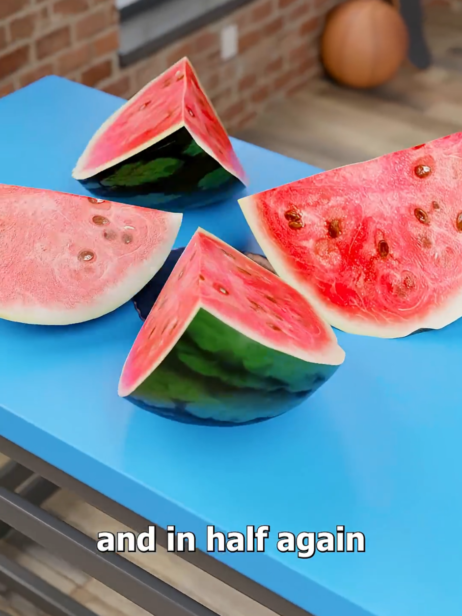 The Best Way To Cut A Watermelon 😋 