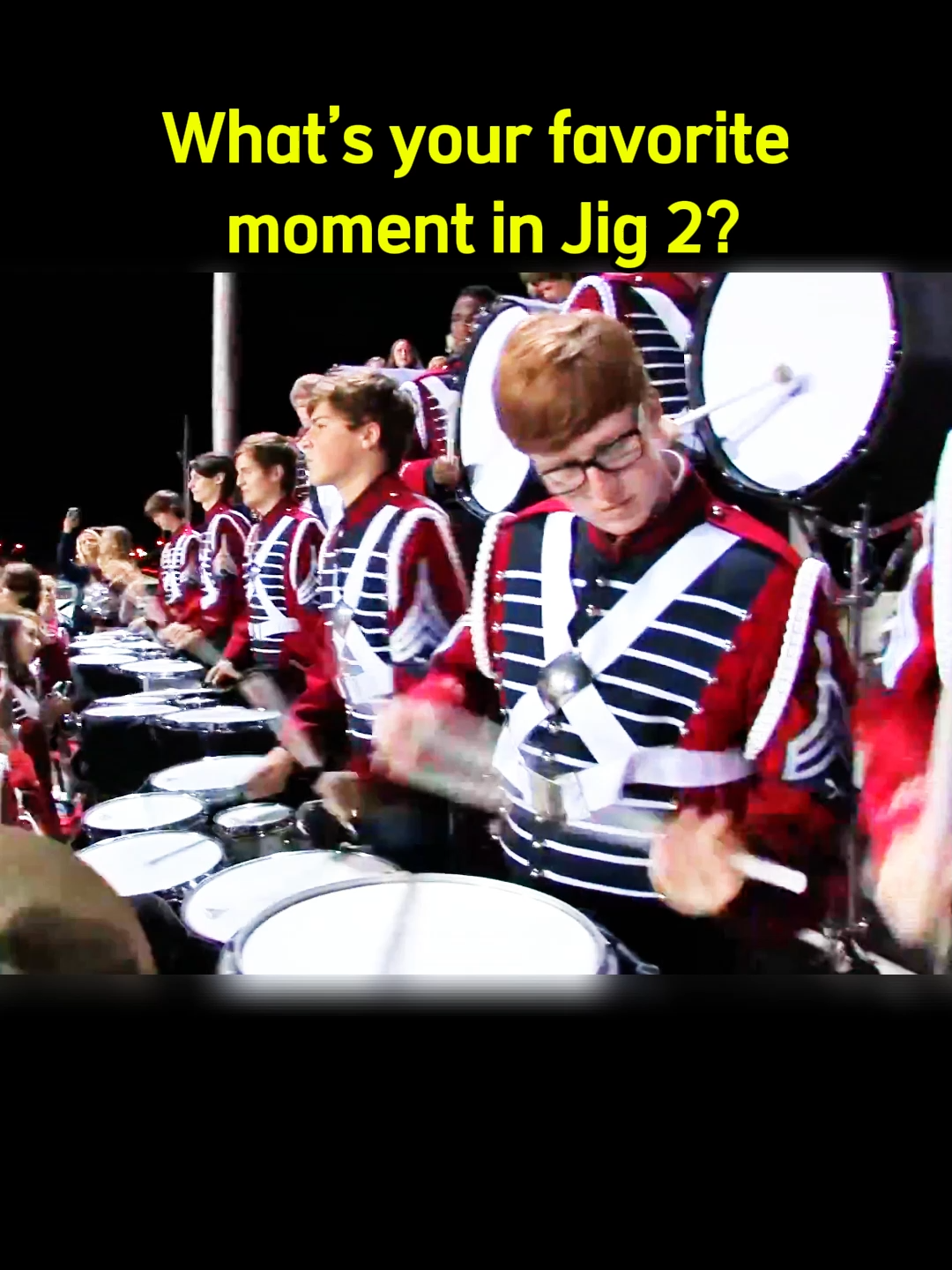 What’s your favorite moment in Jig 2#drums #drumline #drumlinebattle #jig2 #solo #for #viral #fyp #POV