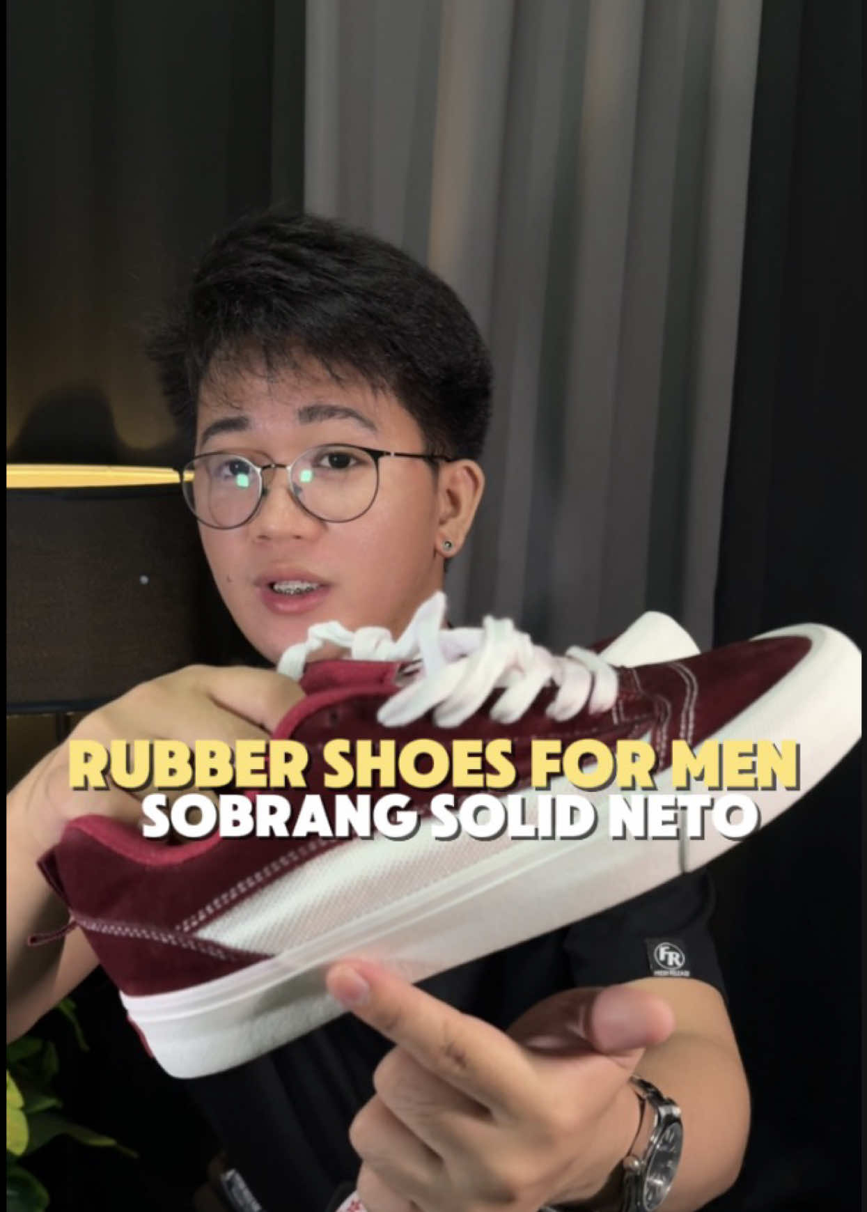 Replying to @Sanci Can't Sprint.🚀 kahit sino naman siguro magugustuhan tong sapatos nato! 👌 #shoesformen #rubbershoes #footware #spikeyshoes 