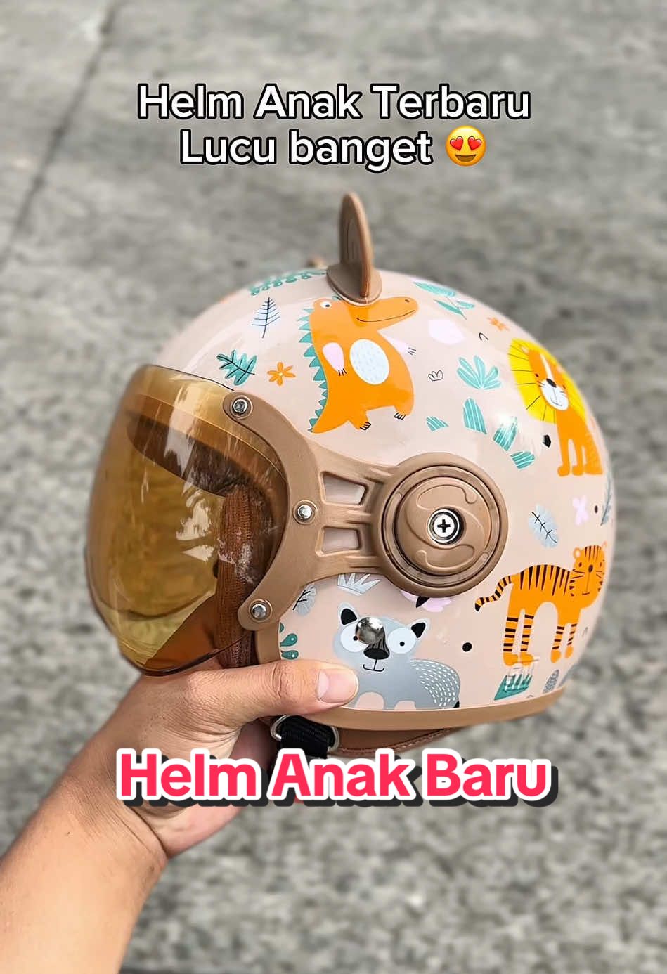 Helm anak motif zoo lucu banget untuk 3-8tahun  #helmanak #helmanaklucu #helmanakkarakter #helm 
