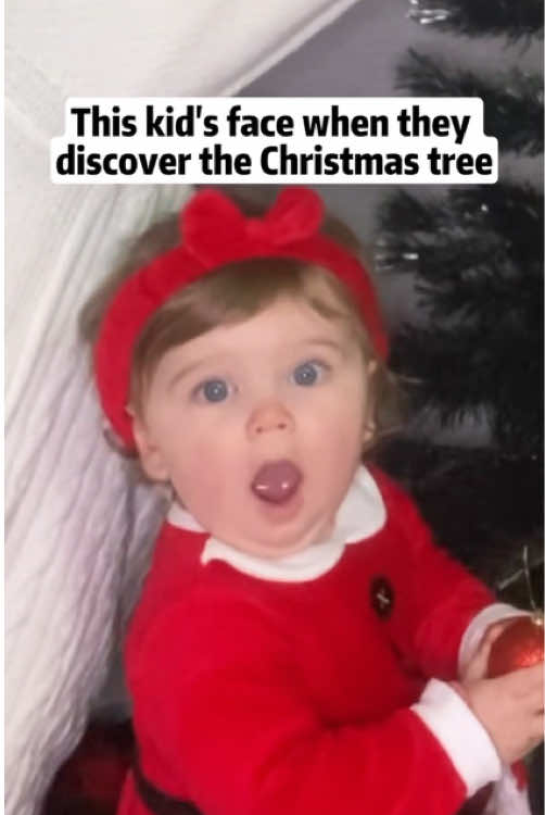 First time seeing the Christmas tree = pure joy 😭🎄  #ChristmasTreeReveal #KidsFirstReaction #HeartfeltMoment #WholesomeClip #HolidayJoy  