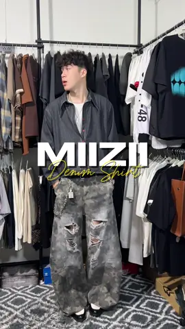 ใครไม่มีถือว่าพลาดกับเสื้อเชิ้ตผ้าเดนิมตัวนี้ #เสื้อเชิ้ต #demin #outfitideas #เสื้อยีนส์ #TikTokFashion