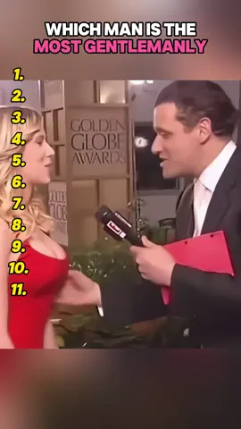 Which male celebrity is the most gentlemanly?#celebrity #usa #fyp #actor #viral 