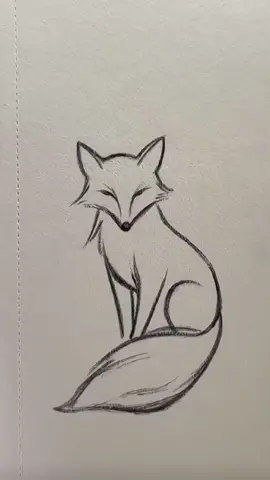 Cute things to draw Fox 🦊when bored ✏️. #pencildrawing #pencil #drawings #artist #viral 