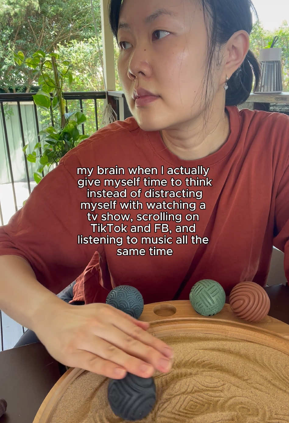 🌿 Clearing the clutter, finding the calm. The Zen garden of the mind is open. #zengarden #zengardenofthemind #digitaldetox #focusedattention #overstimulated #ensosensory 