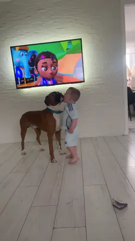 “Best friends since day one 🥹🐶👶”#dog #funnydog #funnyvideos #fyp #funny