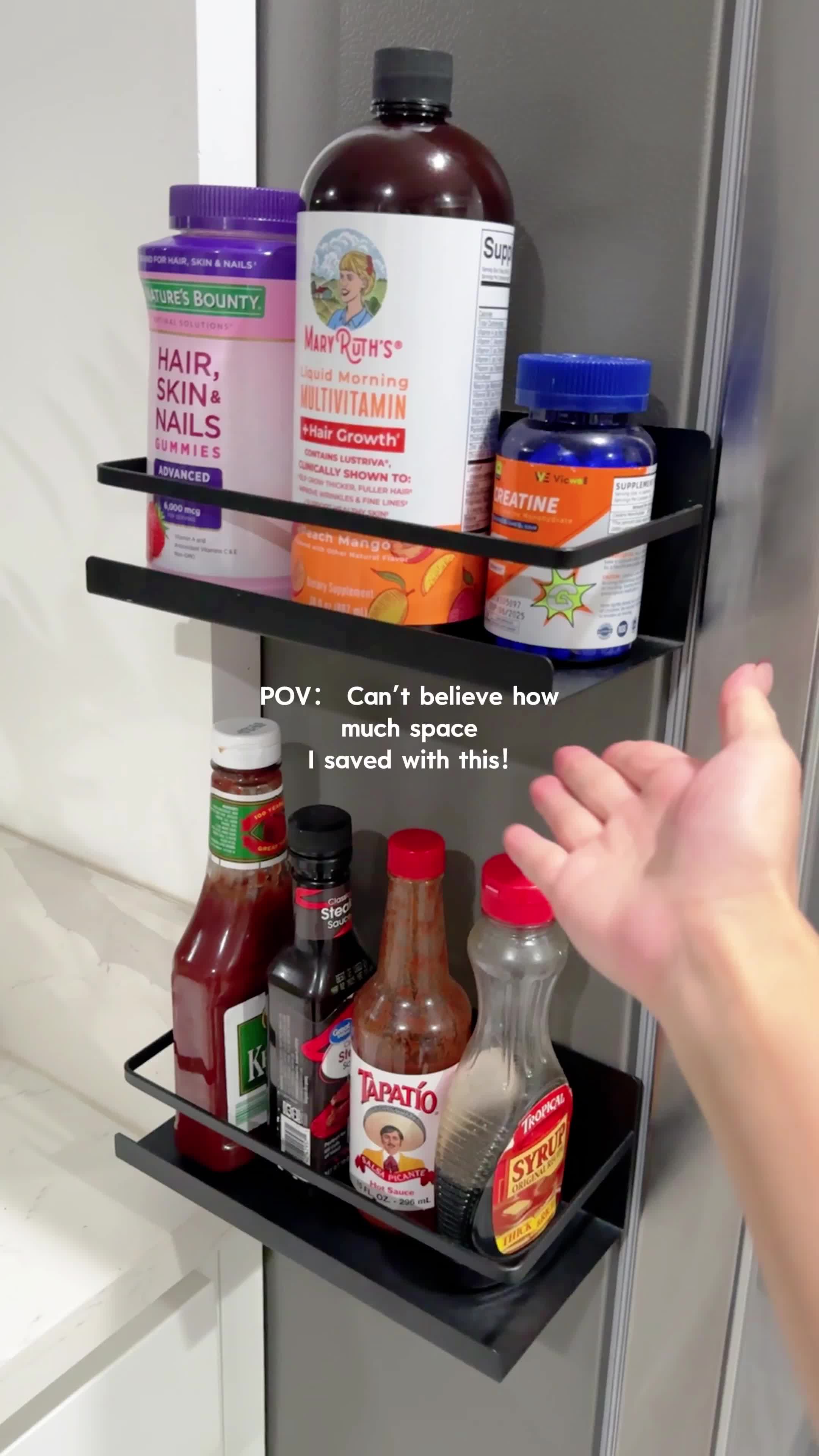 Strong magnets, clean counters — I’m obsessed! 💡 #microwave #magneticphoneholder #kitchencabinets #practicalhomegoods #kitchenappliances #garageessential #cookinggadgets #minifridgemagnets #kitchenpantry #homehacksessentials #foryoupage #foryou #tiktokmademebuyit #fyp #magnetic #rack #holder #organizerideas #homeimprovement #kitchendesign #kitchenorganization #storagesolutions