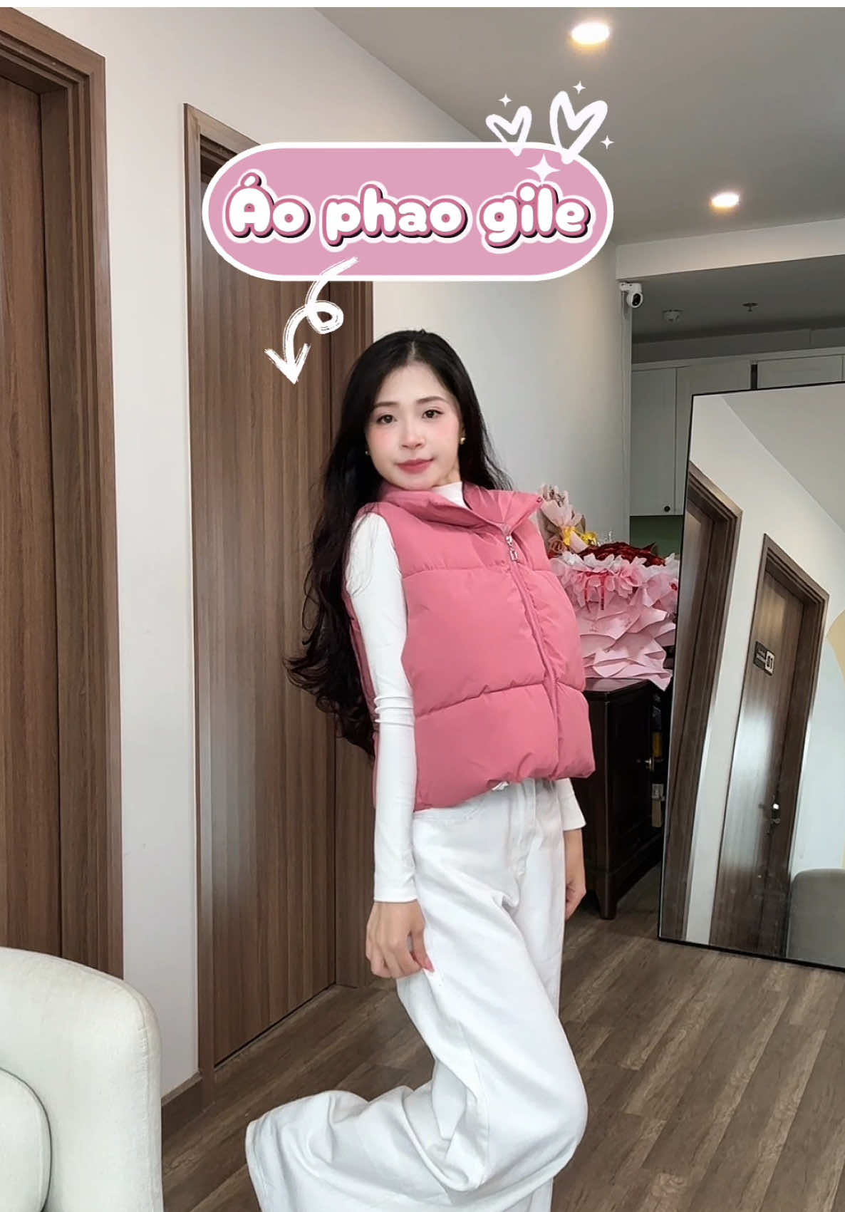 Áo phao gile chân ái thu đông nè mí bà uiii❤️#huynhchang #huynhchangreview #huynhchang00 