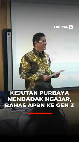 Kejutan Purbaya Mendadak Ngajar, Bahas APBN ke Gen Z Menteri Keuangan Purbaya Yudhi Sadewa mengajar di SMAN 3 Jakarta melalui program Kemenkeu Mengajar yang tahun ini memasuki satu dekade. Sebelum memulai pelajaran, ia sempat bercanda dengan para siswa untuk mencairkan suasana kelas. Dalam sesi tersebut, Purbaya menjelaskan peran APBN dalam perekonomian dan pentingnya kesadaran fiskal sejak dini agar generasi muda mampu memahami kebijakan ekonomi secara menyeluruh. #verticalvid #menkeupurbaya #lip6an