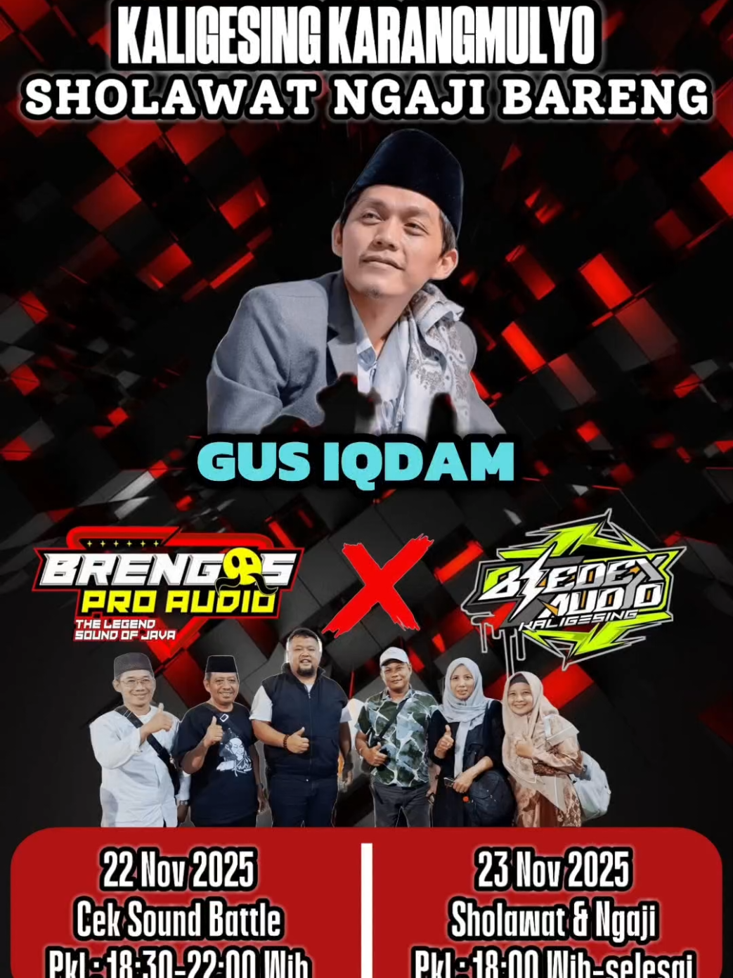 𝗠𝗢𝗡𝗚𝗚𝗢 𝗛𝗔𝗗𝗜𝗥 𝗗𝗔𝗡 𝗥𝗔𝗠𝗔𝗜𝗞𝗔𝗡 Pengajian & Sholawat bareng 𝐆𝐔𝐒 𝚰𝐐𝐃𝐀𝐌 dan cek sound bareng @brengos_pro_audio  lokasi: Kaligesing Karangmulyo Tegalsari Banyuwangi #gusiqdammuhammad  #bledexaudiobanyuwangi  #brengosaudiokediri 