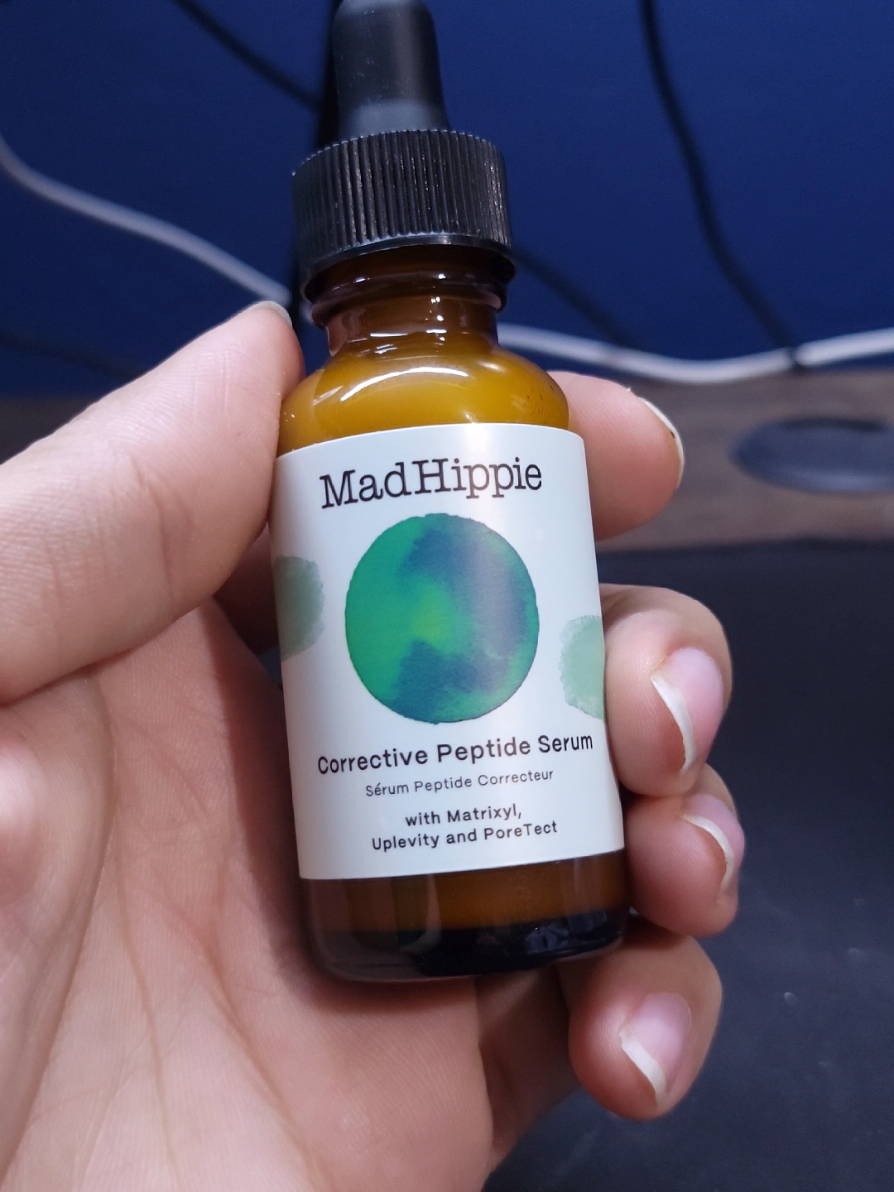 Madhippie Corrective Peptide Serum 😁 In my experience my skin was Firm, Moisturized, Skin elasticity improved, and pores were minimized 🙌 #skincare #peptideserum #serum 