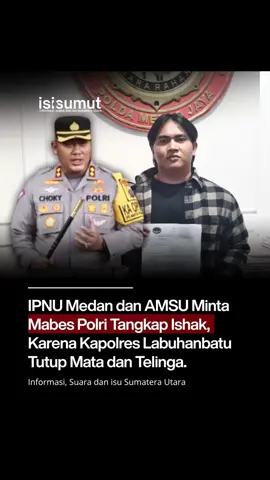 Jakarta — Ikatan Pelajar Nahdlatul Ulama (IPNU) Kota Medan bersama Aliansi Mahasiswa Sumatera Utara (AMSU) menyatakan sikap tegas terhadap lemahnya penegakan hukum di Kabupaten Labuhanbatu terkait maraknya peredaran narkoba. Kedua organisasi ini akan menggelar aksi unjuk rasa di depan Mabes Polri, Jakarta, pada Selasa (12/11/2025) untuk menuntut penangkapan Ishak, yang diduga merupakan bandar narkoba terbesar di Labuhanbatu. Ketua IPNU Kota Medan mengatakan bahwa aksi ini digelar karena aparat kepolisian di daerah, khususnya Kapolres Labuhanbatu, dinilai tidak peka terhadap situasi yang sudah meresahkan masyarakat. Ia menuding Kapolres seperti “tutup mata dan telinga” terhadap jaringan besar narkoba yang beroperasi di wilayahnya. “Kami datang ke Mabes Polri karena sudah muak melihat pembiaran di Labuhanbatu. Kapolres seolah tutup mata dan telinga terhadap peredaran narkoba yang merusak generasi muda. Bila benar ada sosok bernama Ishak yang menjadi bandar besar, Mabes Polri harus segera turun tangan dan menangkapnya,” tegas Ketua IPNU Kota Medan. Sementara itu, Koordinator AMSU menegaskan bahwa aksi ini merupakan bentuk panggilan moral generasi muda agar institusi kepolisian di bawah komando Kapolri benar-benar menunjukkan komitmen dalam pemberantasan narkoba secara menyeluruh. “Kami percaya Mabes Polri tidak akan tinggal diam. Ini saatnya menegakkan keadilan tanpa pandang bulu. Jika aparat di daerah tidak mampu atau menutup mata, maka kami minta Kapolri bertindak langsung,” ujarnya. IPNU dan AMSU menegaskan bahwa aksi di Mabes Polri akan berlangsung secara damai, terbuka, dan konstitusional, dengan seruan utama: “Tangkap Ishak, Bersihkan Labuhanbatu dari Narkoba, dan Evaluasi Kapolres yang Diduga Lalai!” Kedua organisasi juga mengajak seluruh elemen masyarakat, tokoh pemuda, dan mahasiswa Sumatera Utara untuk bersatu melawan narkoba demi menyelamatkan generasi bangsa. #ipnumedan #amsu #labuhanbatu #tangkapishak #kapolreslabuhanbatu     