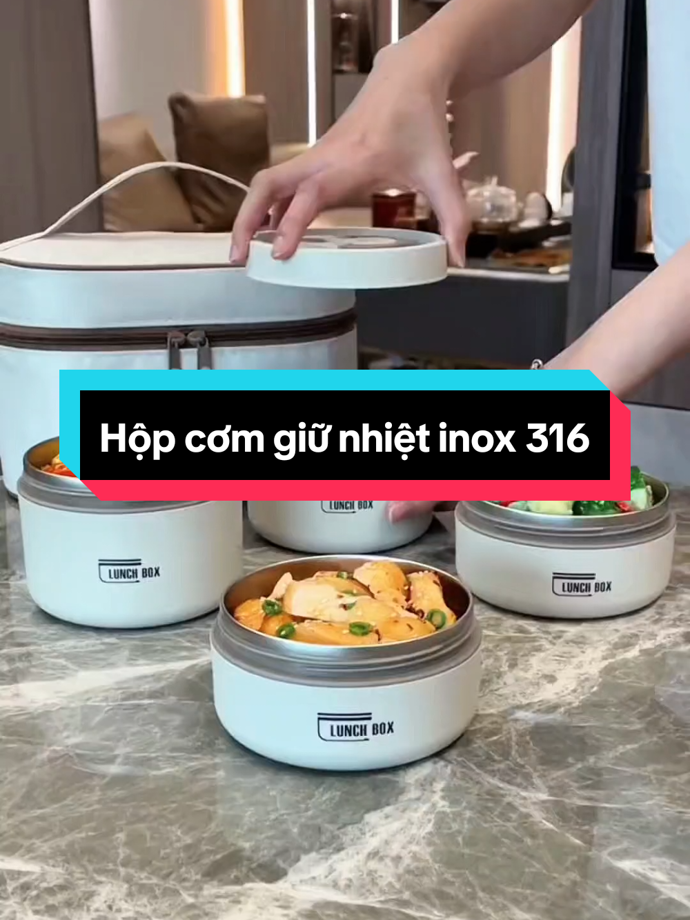 Hộp cơm giữ nhiệt inox 316#hopcomvanphong #hopcomgiunhiet #hopcomgiunhietvanphong #hopcomgiunhietinox304 
