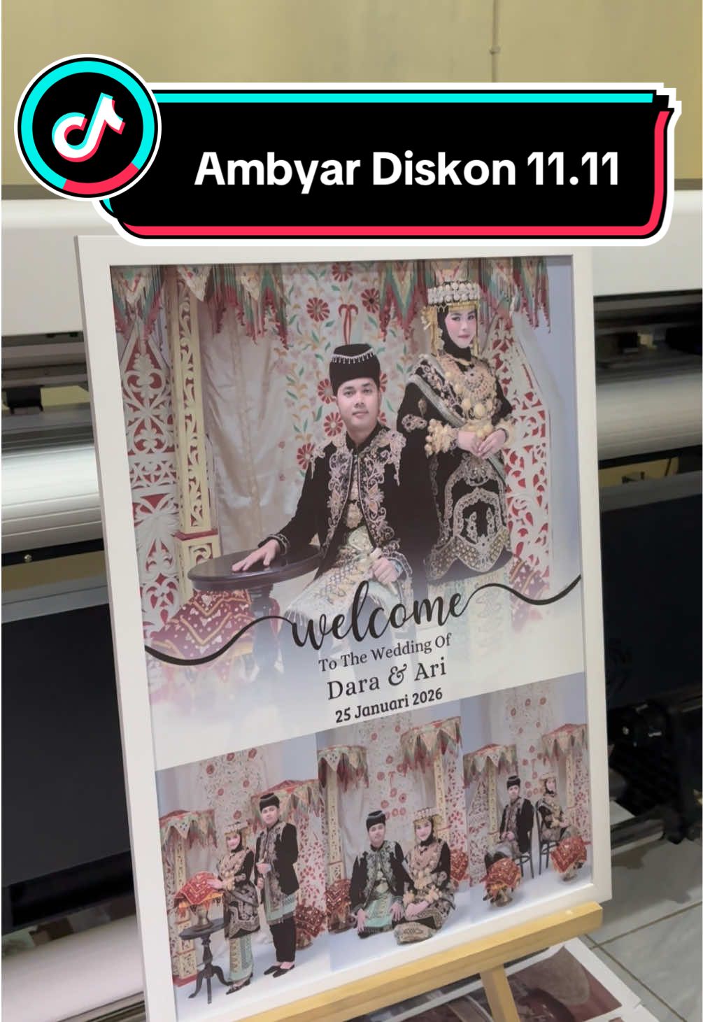 Ambyar diskon 11.11 cuman 50k foto sejernih ini #promomakan1111 #cetakfotomurah #wedding #4upage #cetakfotowedding 