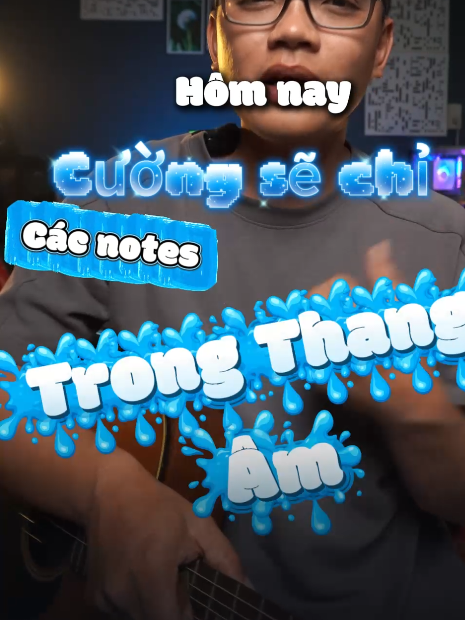 Cách tìm notes trong thang âm và hợp âm thứ trưởng #cuongguitar #hopamguitar #tuhocguitar #guitarchonguoimoi 