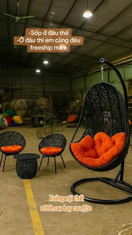 Chuyên các dòng bộ bàn ghế xích đu mây nhựa, từ bàn ghế - xích đu em đa dạng lắm ạ #xichdungoaitroi #xichdusanvuon #xichdu #noithatnguyendinh #noithatmaynhua  