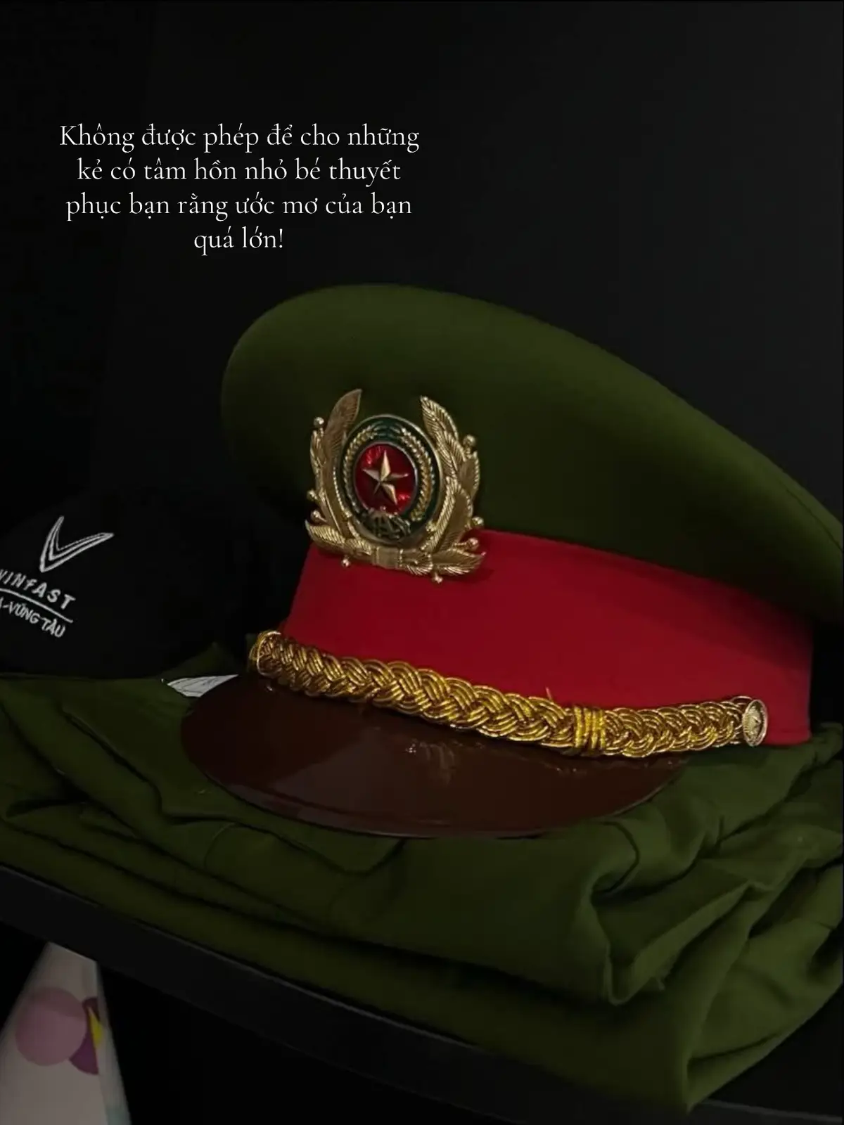 Không được phép để cho những kẻ có tâm hồn nhỏ bé thuyết phục bạn rằng ước mơ của bạn quá lớn#daihoccanhsatnhandan #theoduoiuocmo #xuhuongtiktok #congannhandan #xuhuongtiktok 