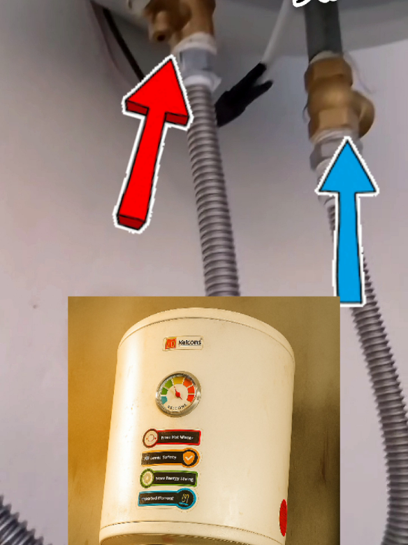 Always install a Non-Return Valve and Safety Valve when installing a geyser!🧑‍🔧🛠️☑️👍 #GeyserInstallation #plumber  #safety  #AbdulSamad #creatorsearchinsights 