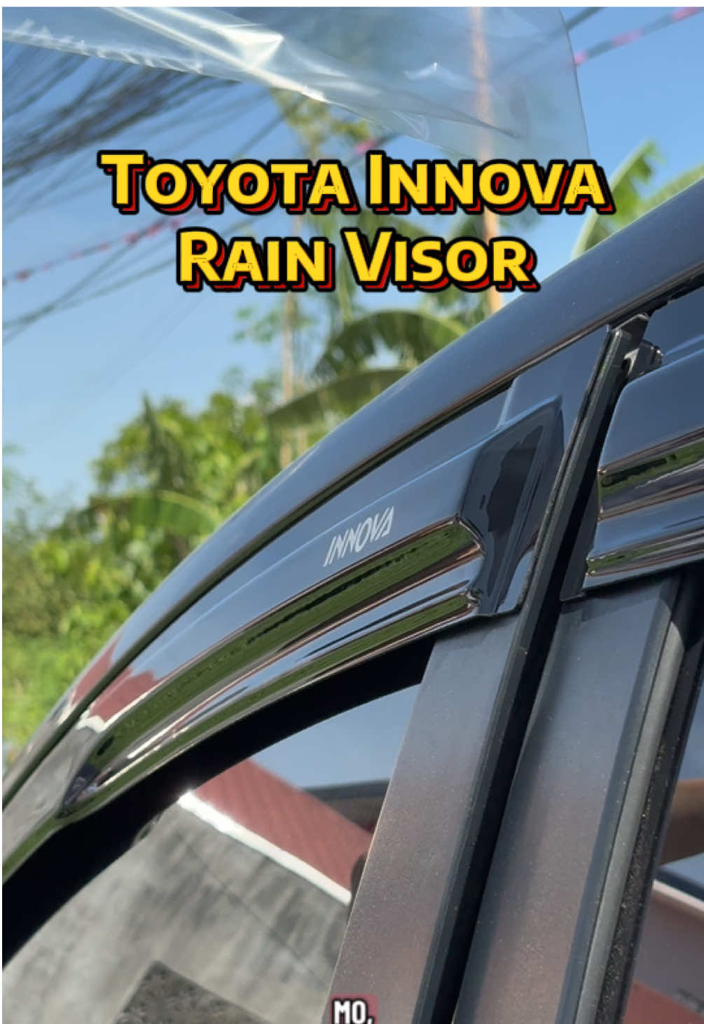 Toyota innova rain visor na dagdag pogi sa mga sasakyan natin at sobrang useful kapag maulan. #toyotainnova #rainvisor #carmusthaves #carupgrade #carsoftiktok 