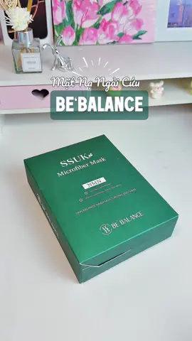 1 chiếc mặt nạ vừa phục hồi, vừa làm sáng, lại an toàn cho da nhạy cảm ✨✨ #matnabeBalance #SSUKmicrofibermask #matnaviSoi #maskHanQuoc #chamSocDa    