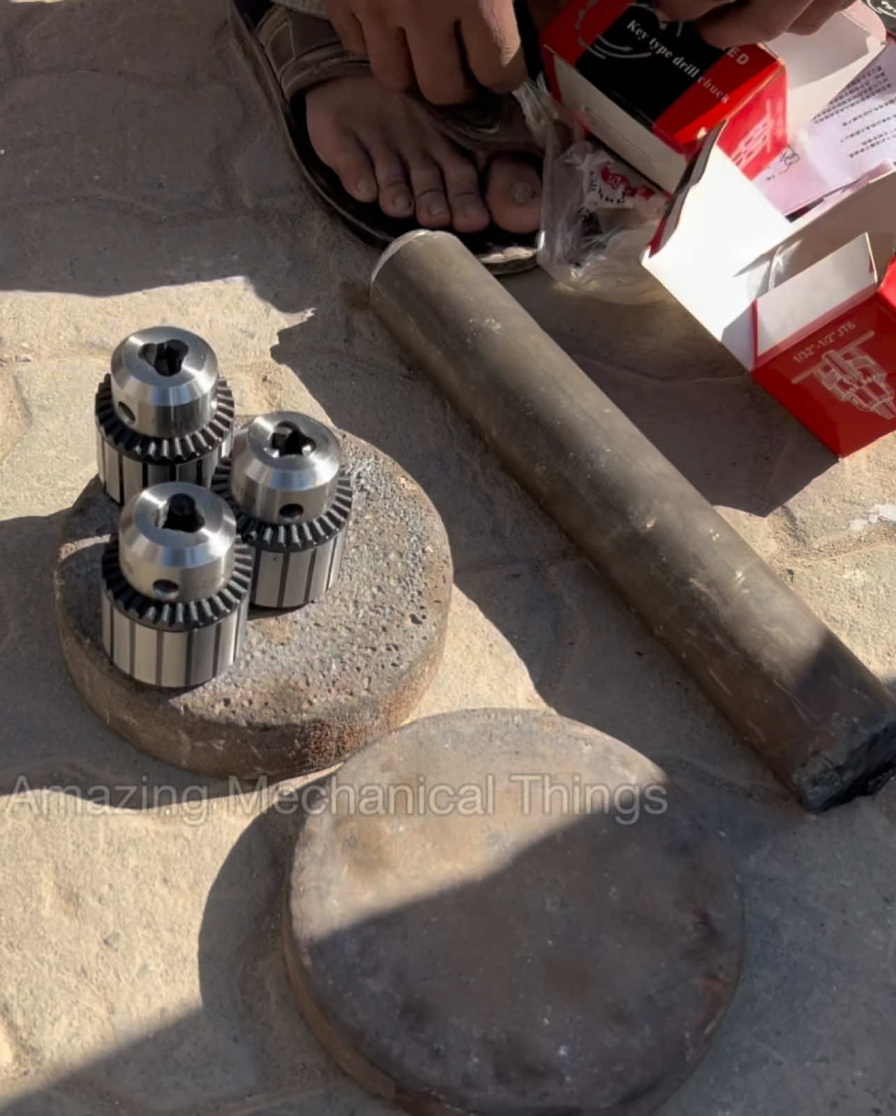 Triple Chuck Power! Unbelievable Multi-Drill Head in Action – You’ve Never Seen This Before! #wornteeth #tractorbullgear #incredible #lathe #mechanic 