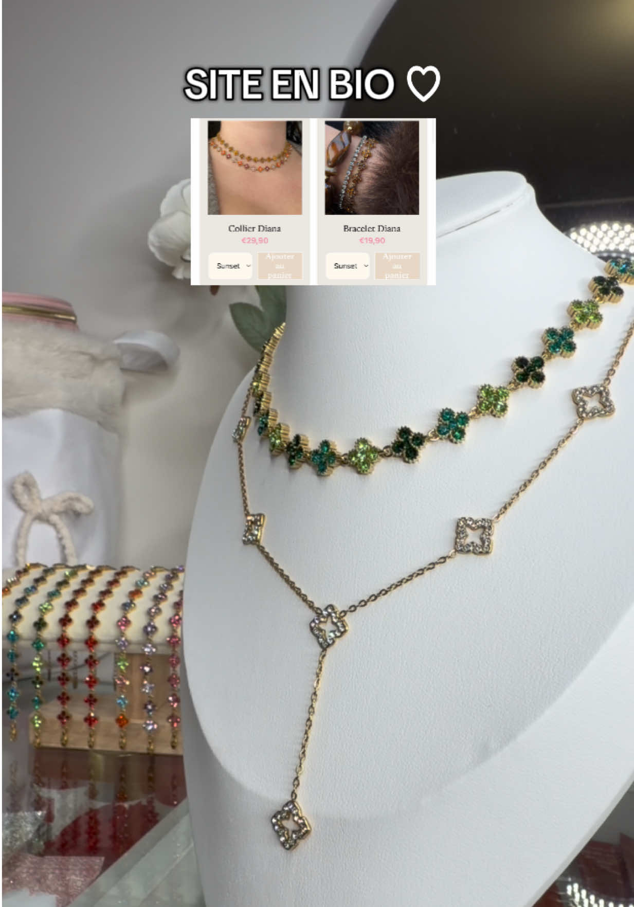 Dispo sur SBH SHOP ♡  #bijouxacierinoxydable #parure #noel 